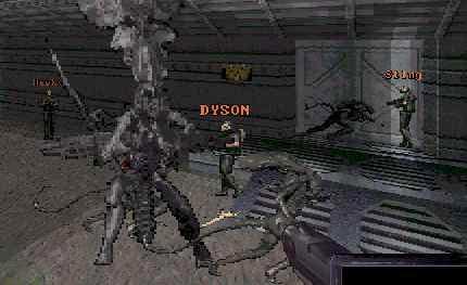 Dyson, Krush, Hawk and Stinger prepare to wipe out the queen